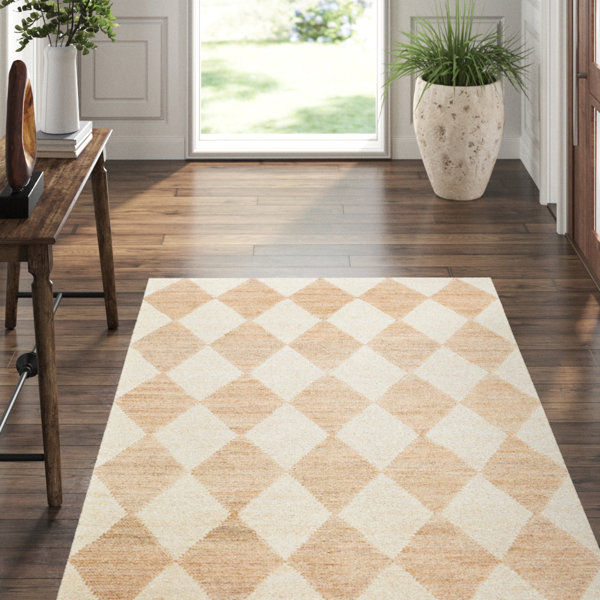 Dash and Albert Rugs Mark D. Sikes Harwich Geometric Handmade Braided Cotton Tan / Ivory Area